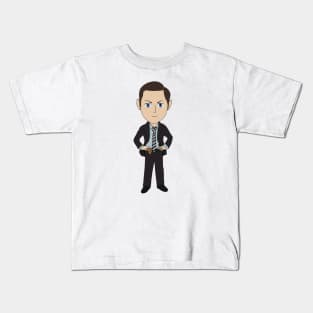 Carlton Lassiter Chibi Kids T-Shirt